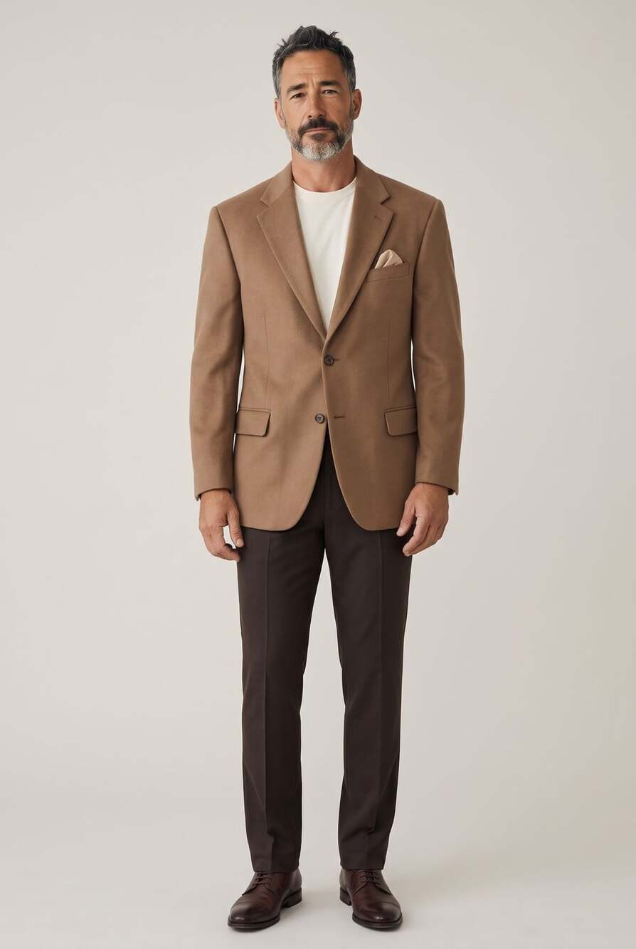 Gianfranco Ruffini Brown Suede Blazer Sport Coat 48R